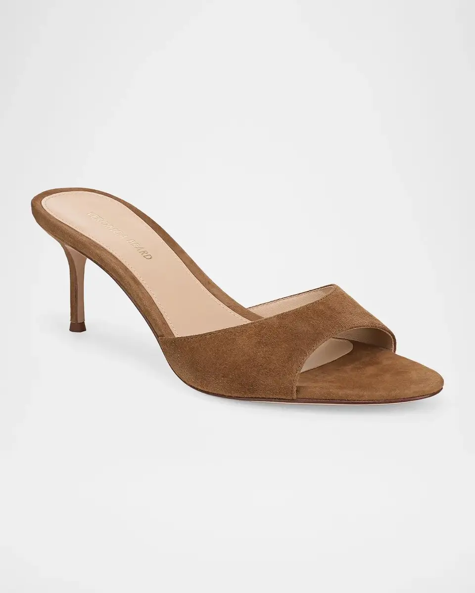 Veronica Beard 65mm Tia Suede Mule Sandals | Thumbnail 2 Veronica Beard 65mm Tia Suede Mule Sandals | Thumbnail 2