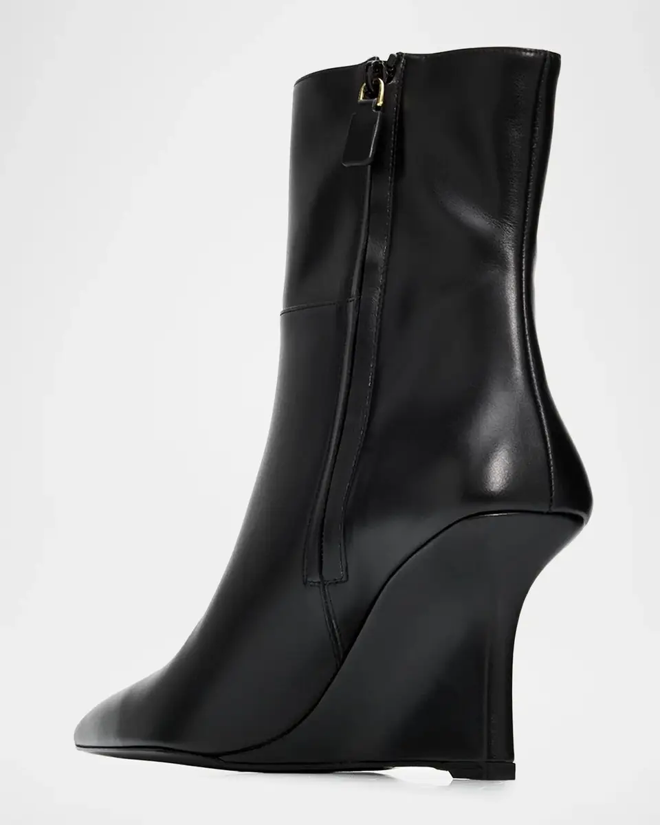 Stuart Weitzman 85mm Vinnie Leather Wedge Booties | Thumbnail 4 Stuart Weitzman 85mm Vinnie Leather Wedge Booties | Thumbnail 4