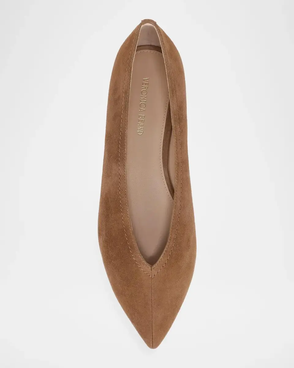 Veronica Beard Bancroft Suede Ballerina Flats | Thumbnail 4 Veronica Beard Bancroft Suede Ballerina Flats | Thumbnail 4