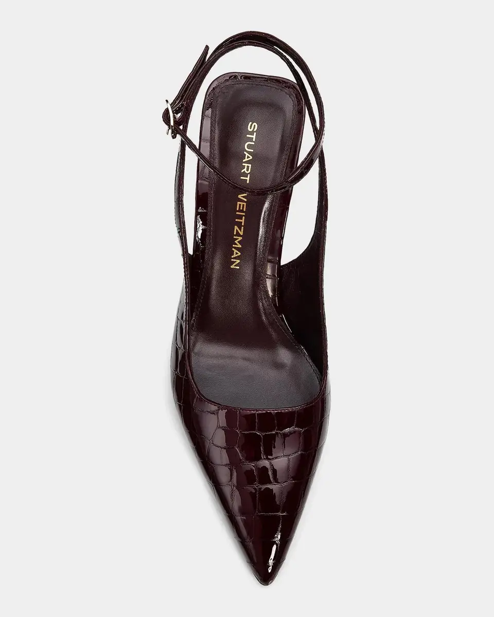 Stuart Weitzman 85mm Vinnie Patent Leather Ankle-Strap Pumps | Thumbnail 5 Stuart Weitzman 85mm Vinnie Patent Leather Ankle-Strap Pumps | Thumbnail 5