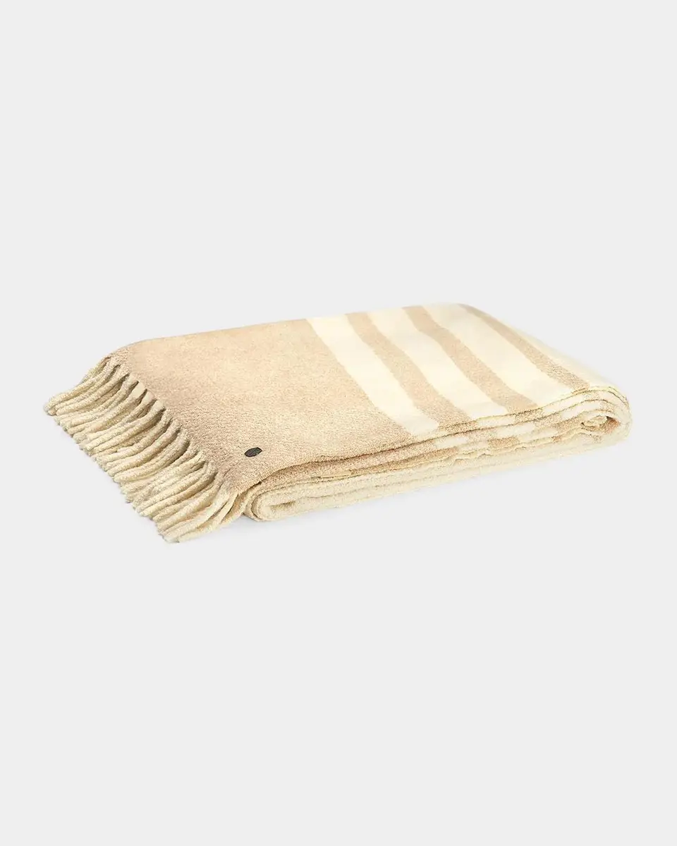 Weich Couture Alpaca Mullida Striped Alpaca Wool & Silk Blanket | Thumbnail 3 Weich Couture Alpaca Mullida Striped Alpaca Wool & Silk Blanket | Thumbnail 3