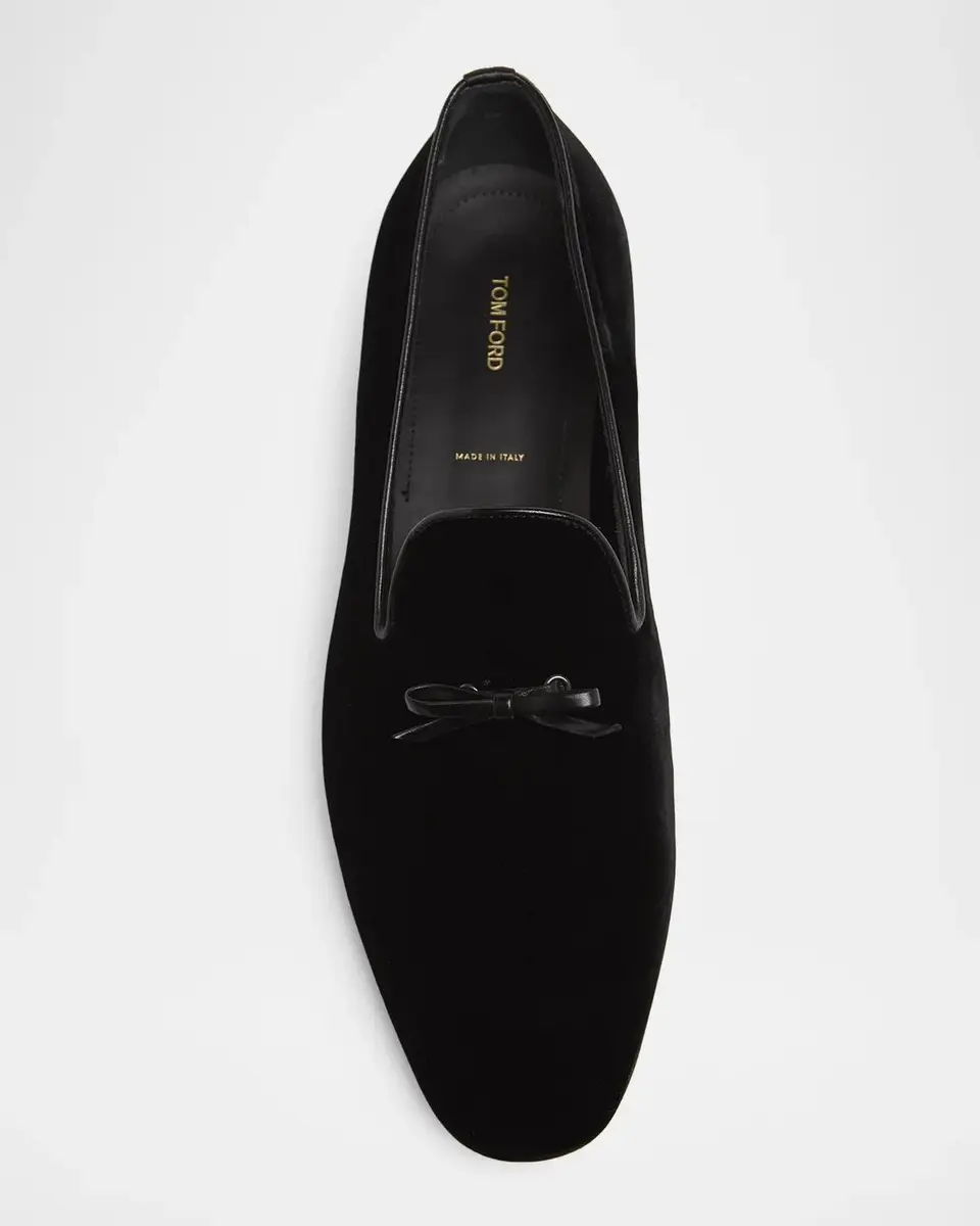 TOM FORD Boutique Men's Scott Velvet Loafer Slippers | Thumbnail 5 TOM FORD Boutique Men's Scott Velvet Loafer Slippers | Thumbnail 5