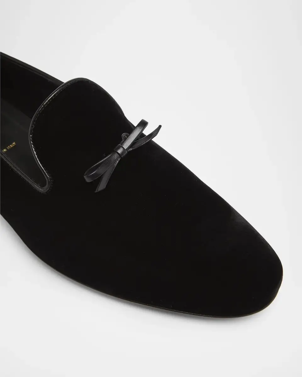 TOM FORD Boutique Men's Scott Velvet Loafer Slippers | Thumbnail 6 TOM FORD Boutique Men's Scott Velvet Loafer Slippers | Thumbnail 6