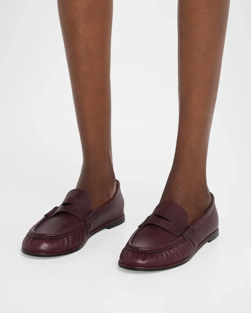Stuart Weitzman Spencer Leather Penny Loafers | Thumbnail 2 Stuart Weitzman Spencer Leather Penny Loafers | Thumbnail 2