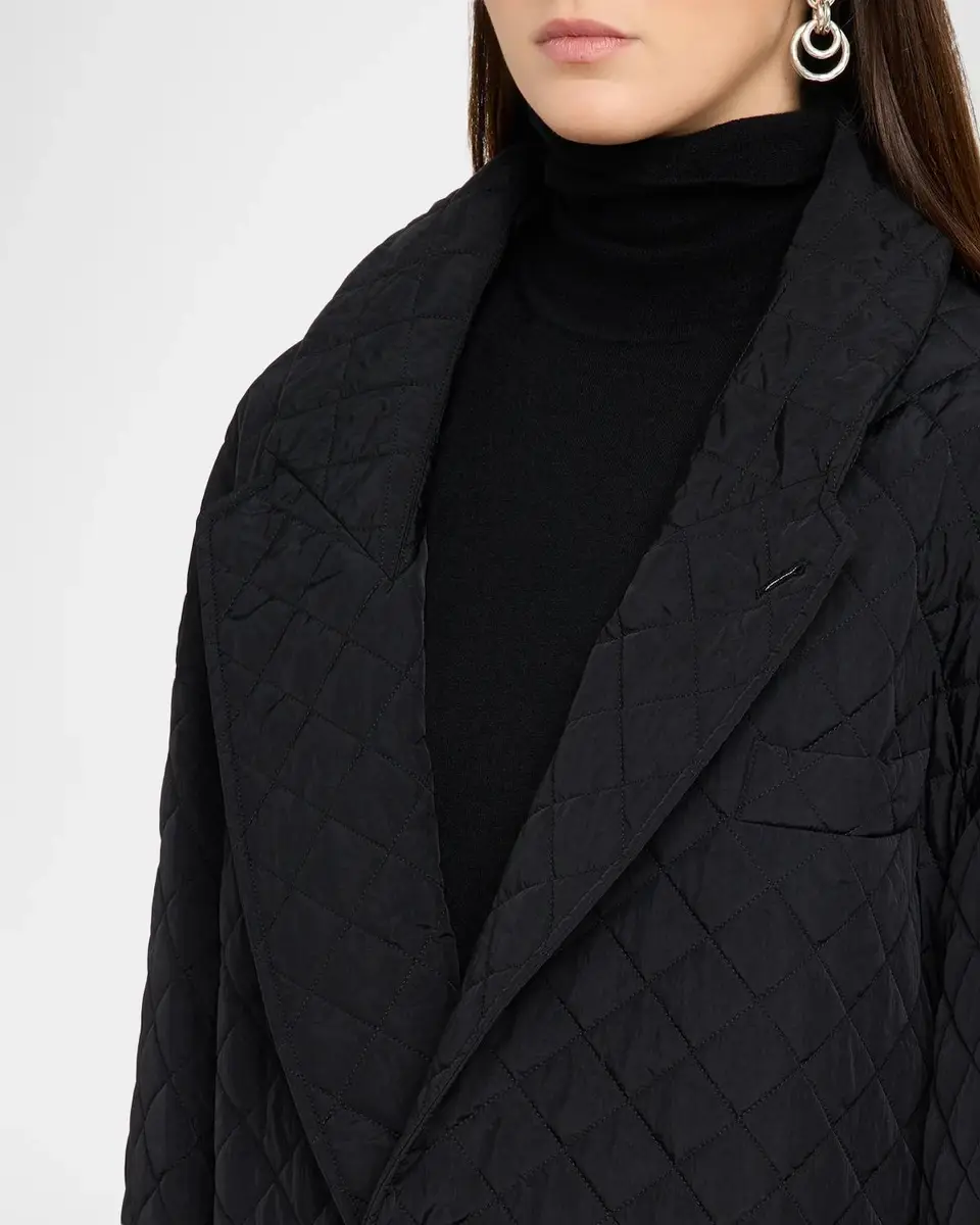 MM6 MAISON MARGIELA Quilted Cocoon Longline Coat | Thumbnail 5