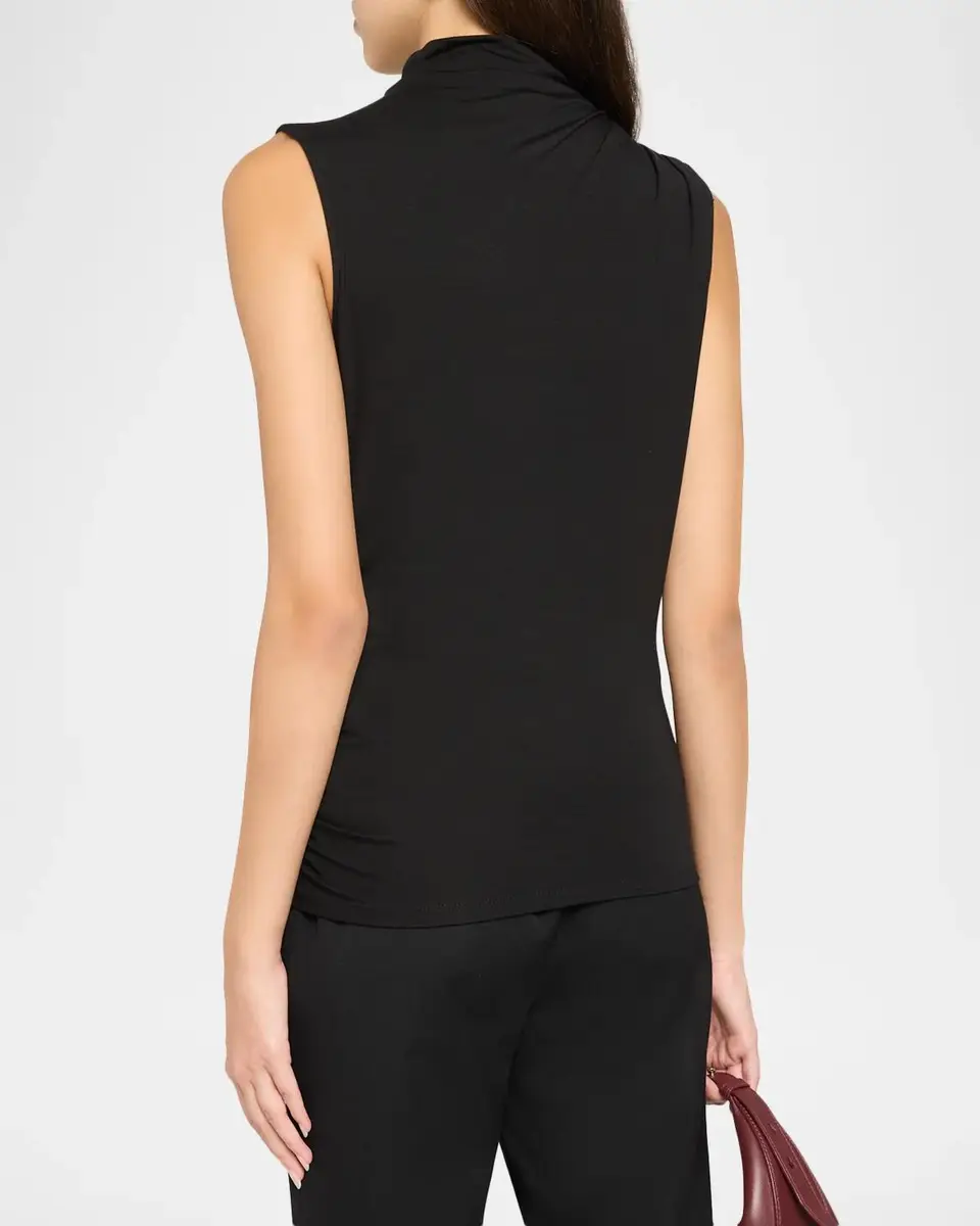Veronica Beard Mylie Ruched Mock-Neck Top | Thumbnail 3 Veronica Beard Mylie Ruched Mock-Neck Top | Thumbnail 3