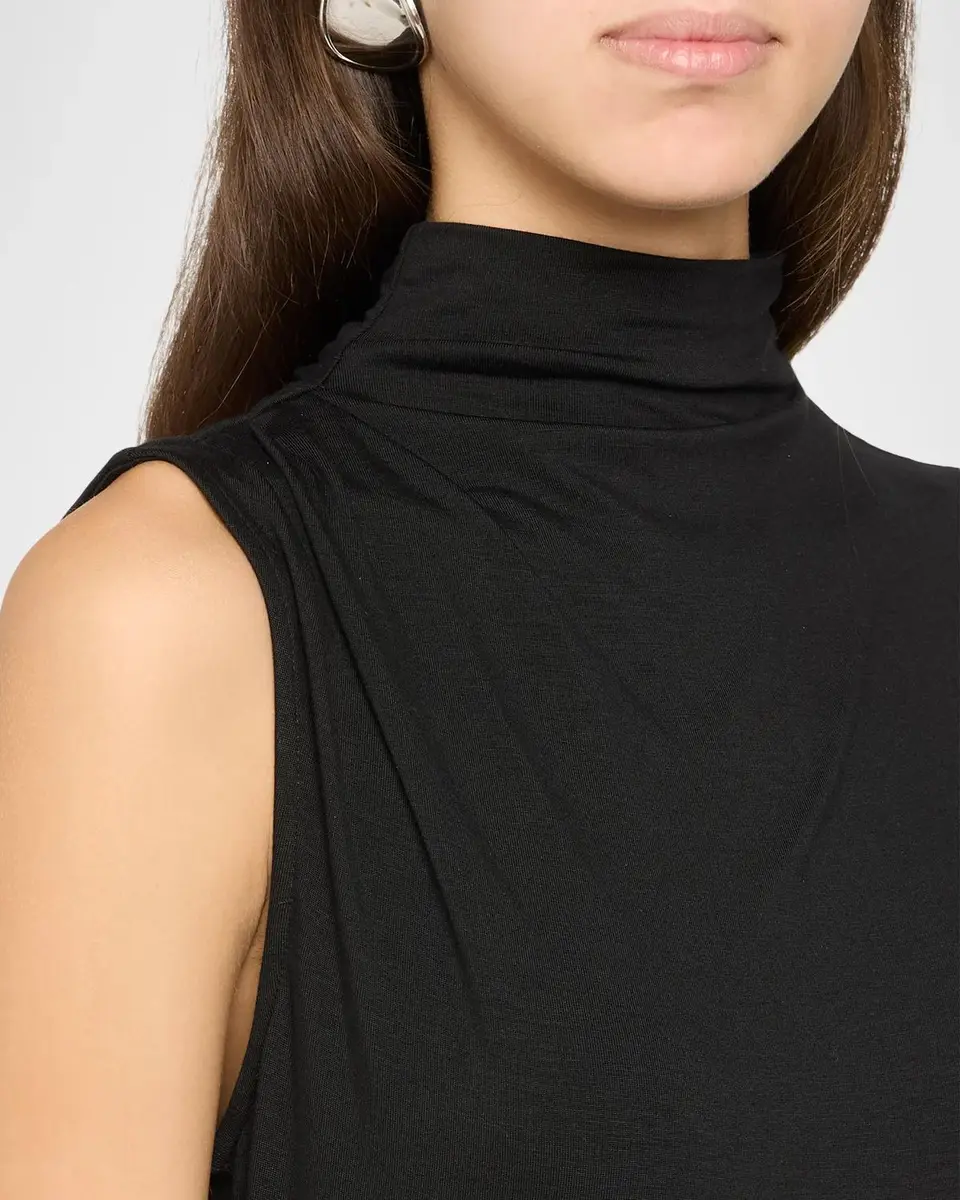 Veronica Beard Mylie Ruched Mock-Neck Top | Thumbnail 5 Veronica Beard Mylie Ruched Mock-Neck Top | Thumbnail 5