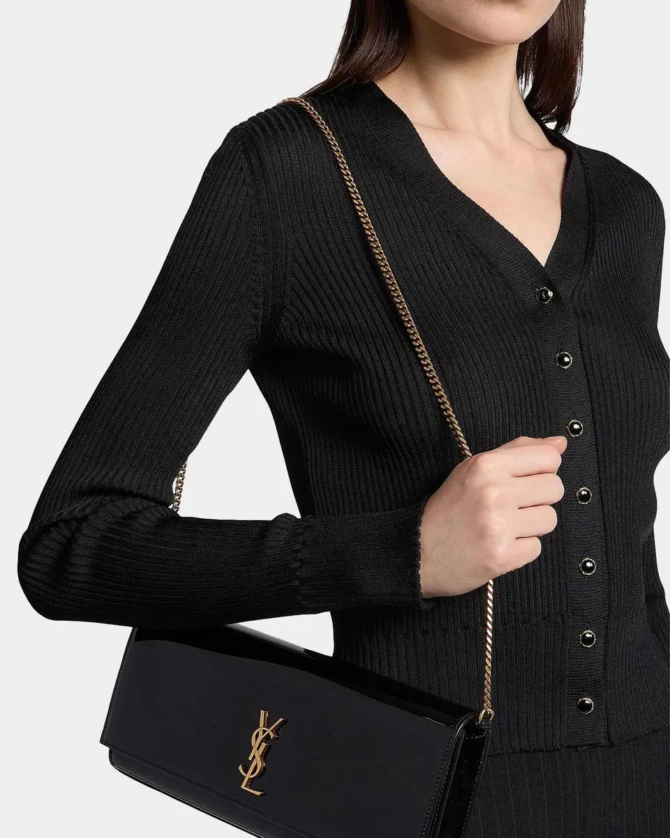 Saint Laurent Kate Small Patent Leather Shoulder Bag | Thumbnail 2 Saint Laurent Kate Small Patent Leather Shoulder Bag | Thumbnail 2