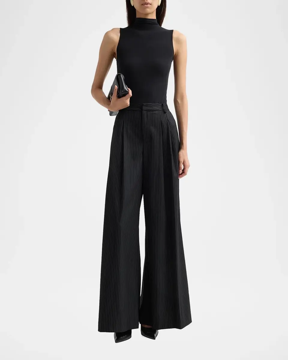 L'Agence Chelsy Pleated Wide-Leg Pants | Thumbnail 2 L'Agence Chelsy Pleated Wide-Leg Pants | Thumbnail 2