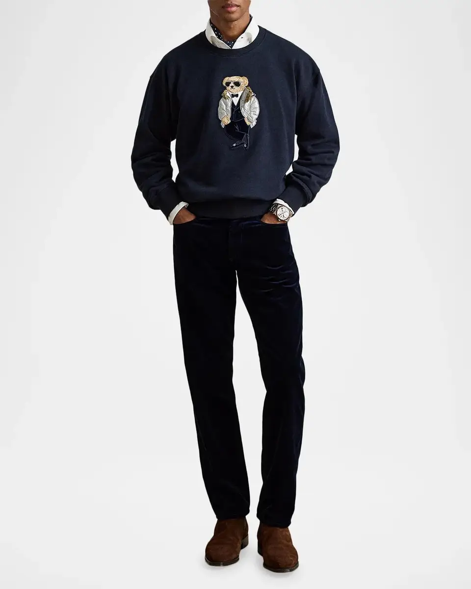 Ralph Lauren Men's Relaxed Fit Polo Bear Sweatshirt | Thumbnail 2 Ralph Lauren Men's Relaxed Fit Polo Bear Sweatshirt | Thumbnail 2