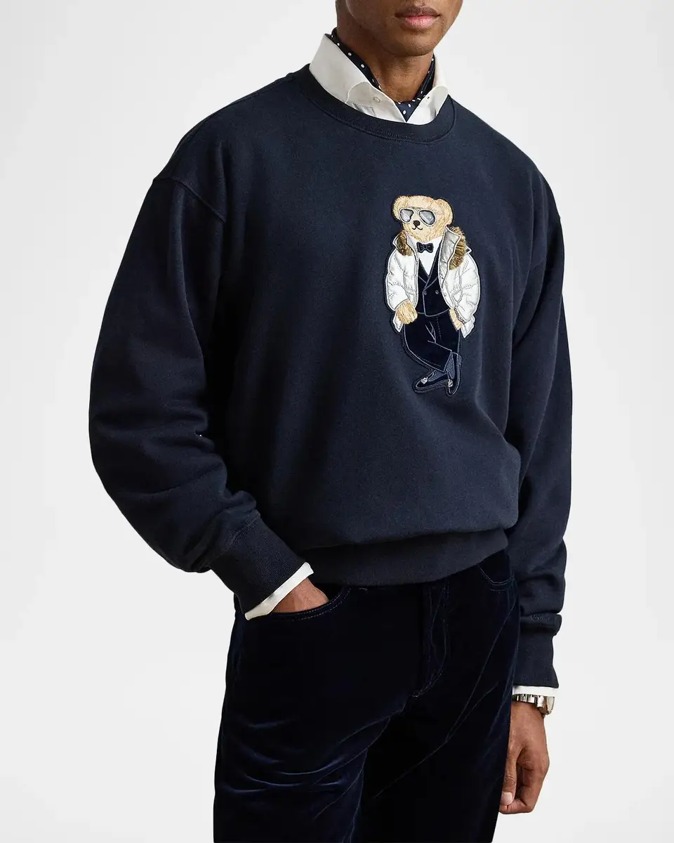 Ralph Lauren Men's Relaxed Fit Polo Bear Sweatshirt | Thumbnail 4 Ralph Lauren Men's Relaxed Fit Polo Bear Sweatshirt | Thumbnail 4