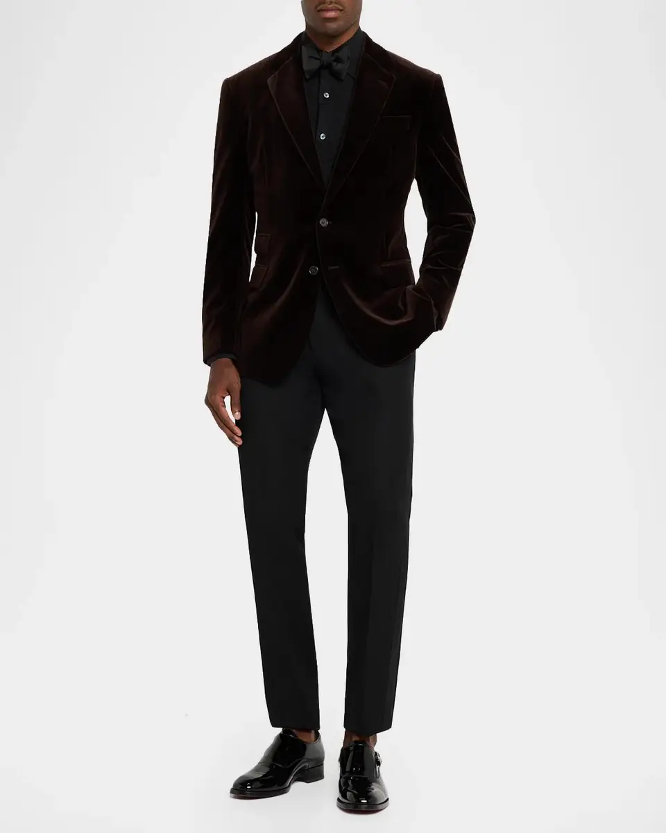 Ralph Lauren Men's Kent Hand-Tailored Velvet Jacket | Thumbnail 2 Ralph Lauren Men's Kent Hand-Tailored Velvet Jacket | Thumbnail 2