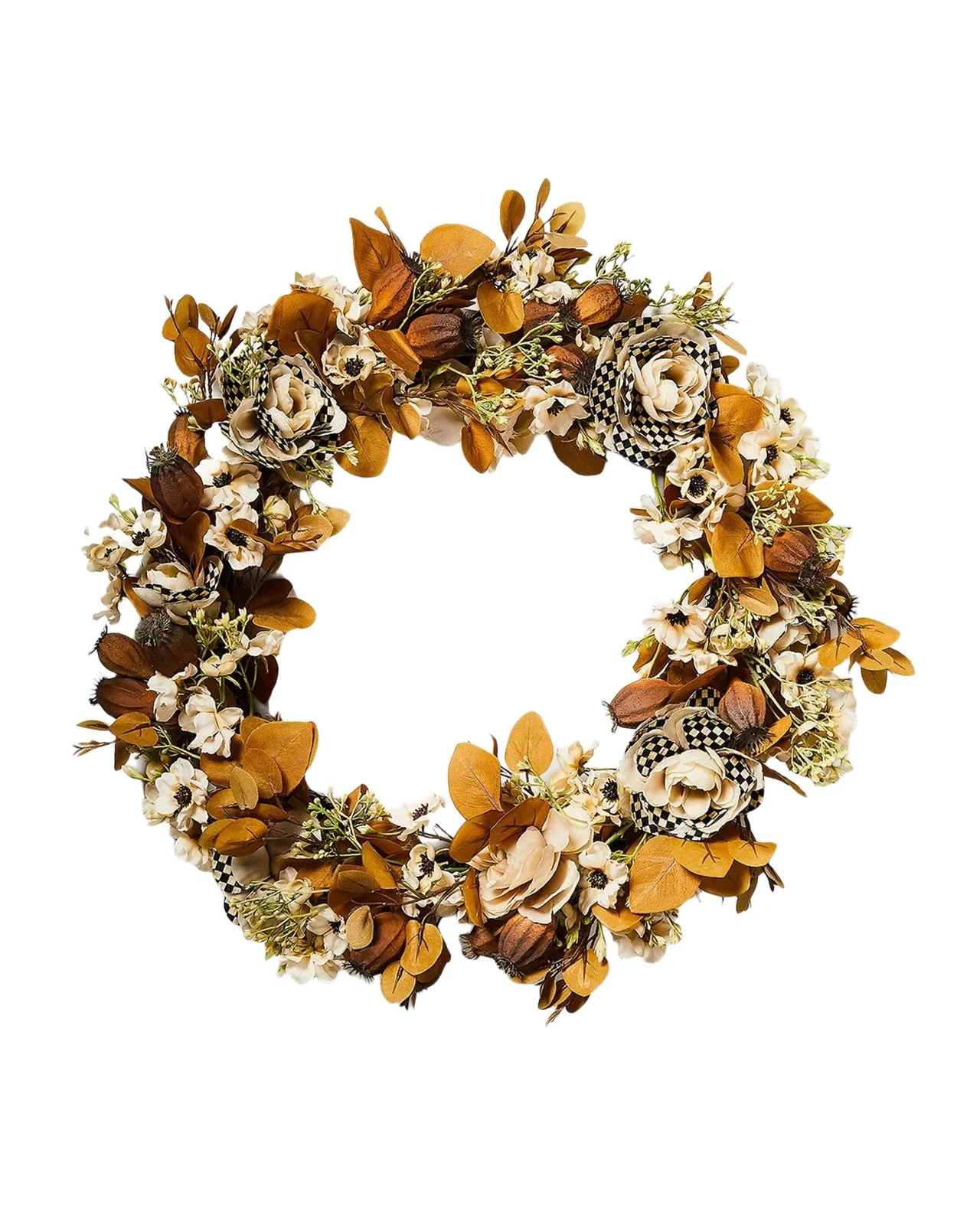 MacKenzie-Childs Café Floral Artificial 24" Wreath