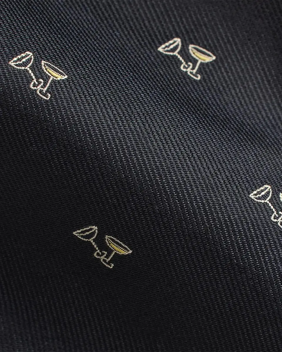 Ralph Lauren Men's Cocktail-Patterned Silk Repp Tie | Thumbnail 3 Ralph Lauren Men's Cocktail-Patterned Silk Repp Tie | Thumbnail 3