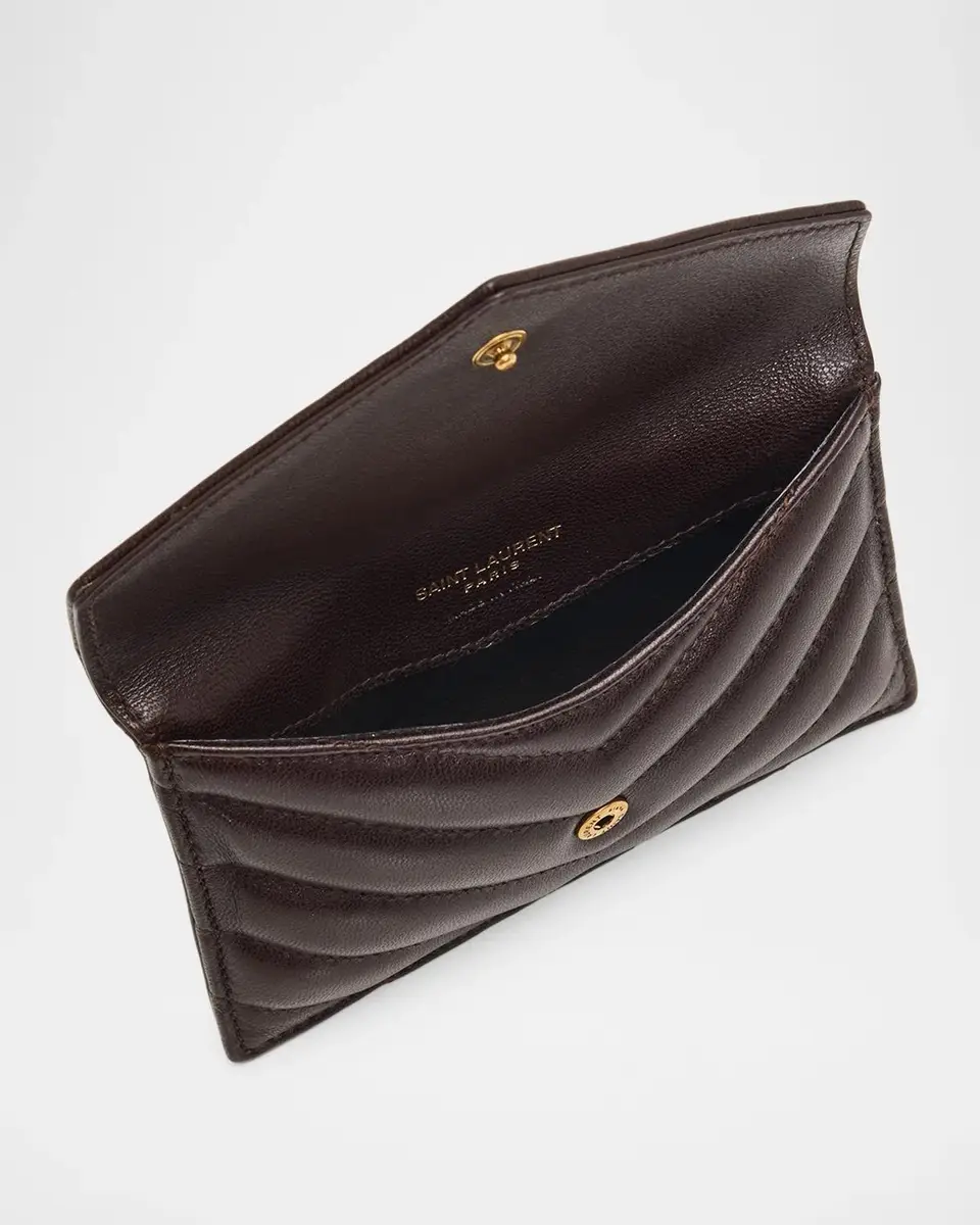Saint Laurent Cassandre Quilted Envelope Wallet | Thumbnail 3 Saint Laurent Cassandre Quilted Envelope Wallet | Thumbnail 3