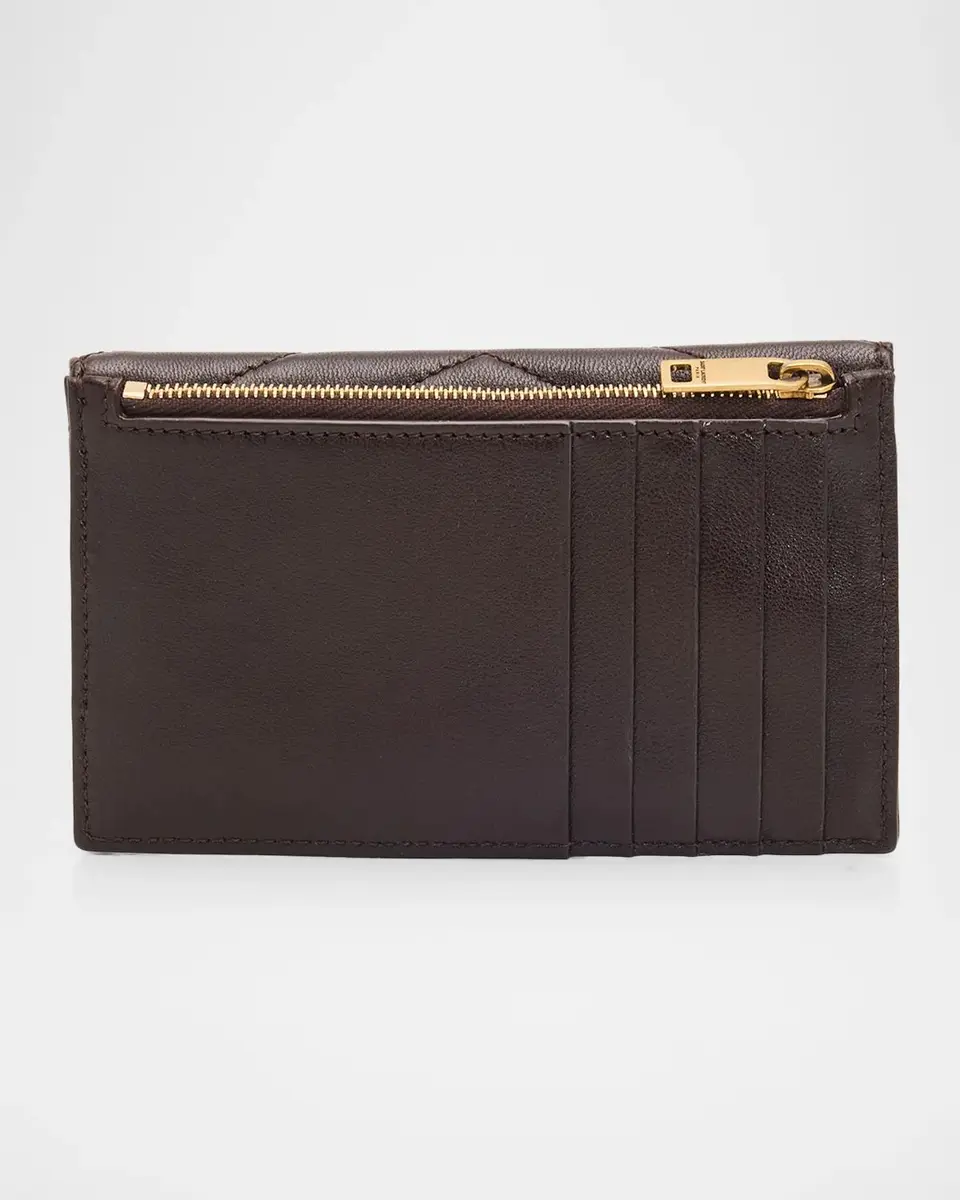 Saint Laurent Cassandre Quilted Envelope Wallet | Thumbnail 4 Saint Laurent Cassandre Quilted Envelope Wallet | Thumbnail 4