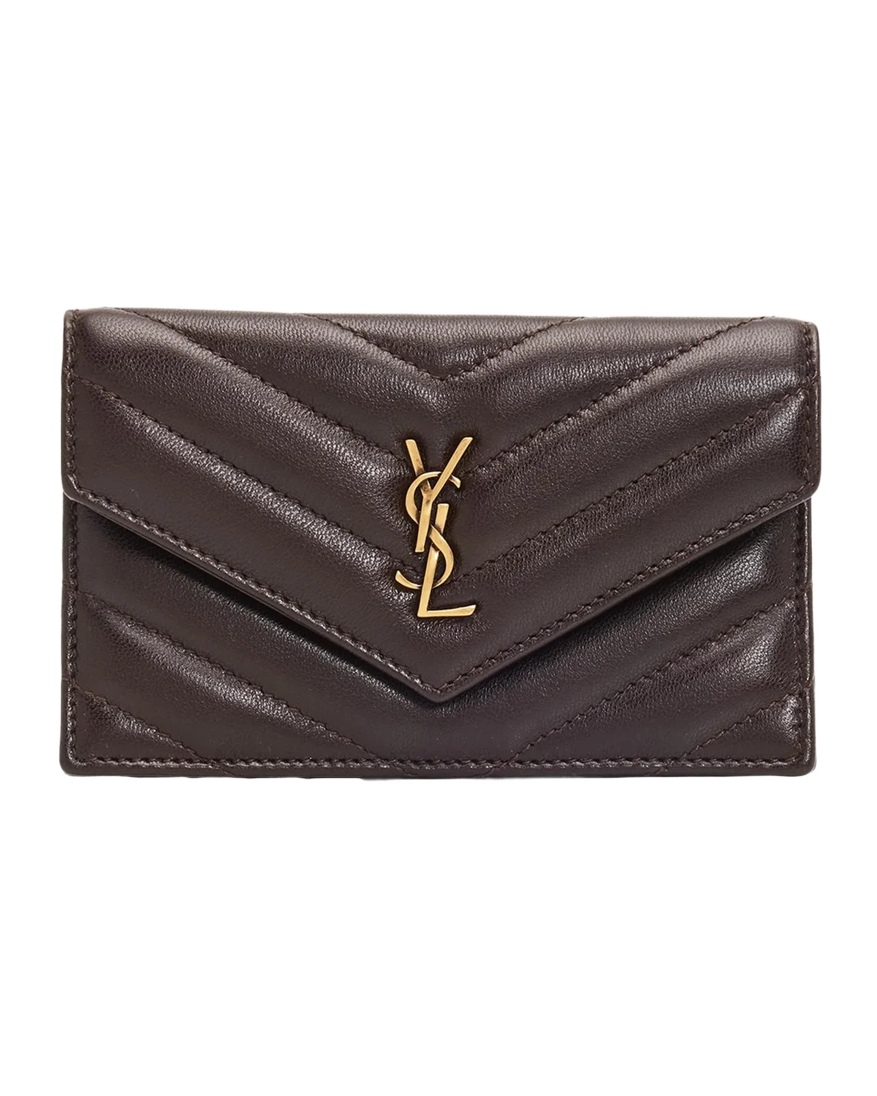Saint Laurent Cassandre Quilted Envelope Wallet