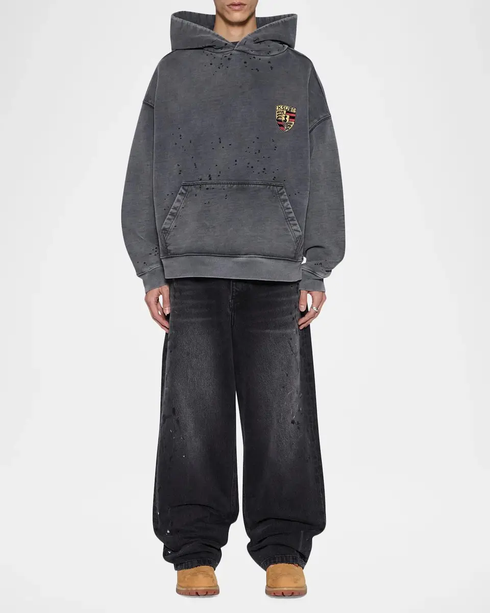 Ksubi Men's Logo-Embroidered Cotton Hoodie | Thumbnail 2 Ksubi Men's Logo-Embroidered Cotton Hoodie | Thumbnail 2