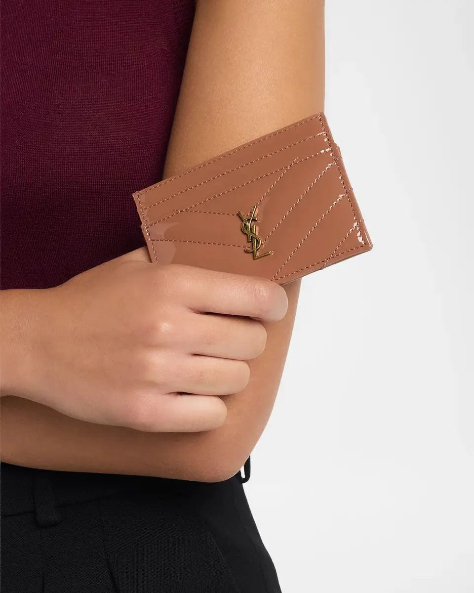 Saint Laurent Cassandre Quilted Patent Leather Card Case | Thumbnail 2 Saint Laurent Cassandre Quilted Patent Leather Card Case | Thumbnail 2