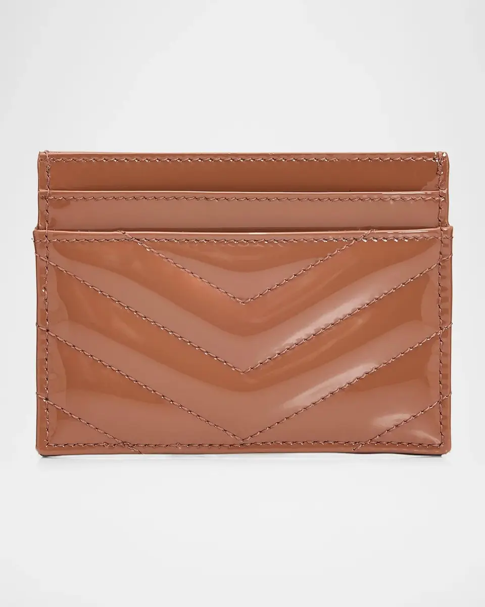 Saint Laurent Cassandre Quilted Patent Leather Card Case | Thumbnail 3 Saint Laurent Cassandre Quilted Patent Leather Card Case | Thumbnail 3