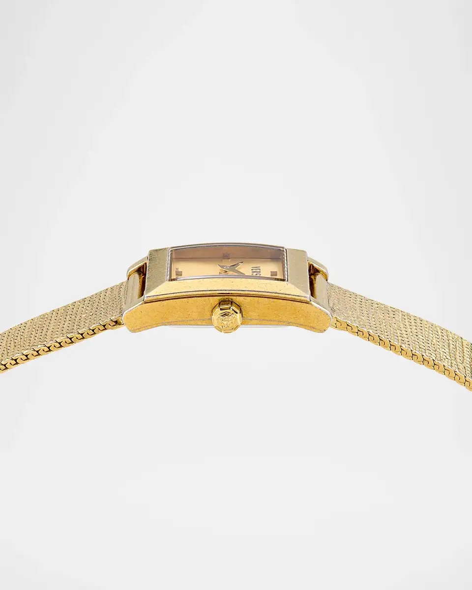 Versace Mosaic 22x22mm IP Yellow Gold Mesh Bracelet Watch | Thumbnail 3 Versace Mosaic 22x22mm IP Yellow Gold Mesh Bracelet Watch | Thumbnail 3