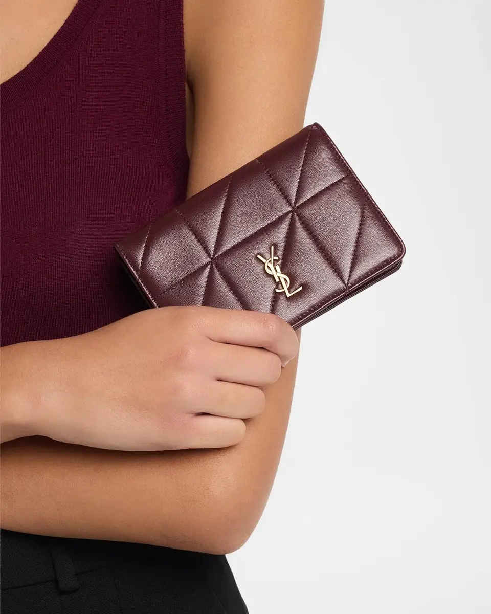 Saint Laurent Jamie Leather Passport Holder | Thumbnail 2 Saint Laurent Jamie Leather Passport Holder | Thumbnail 2