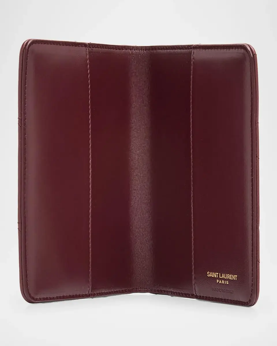 Saint Laurent Jamie Leather Passport Holder | Thumbnail 3 Saint Laurent Jamie Leather Passport Holder | Thumbnail 3