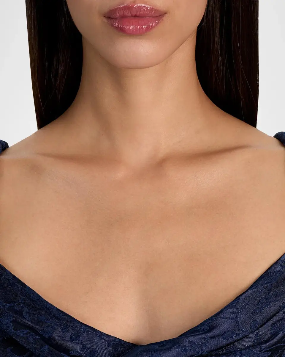Alice + Olivia Monique Twist Strap Cowl-Neck Midi Dress | Thumbnail 5 Alice + Olivia Monique Twist Strap Cowl-Neck Midi Dress | Thumbnail 5