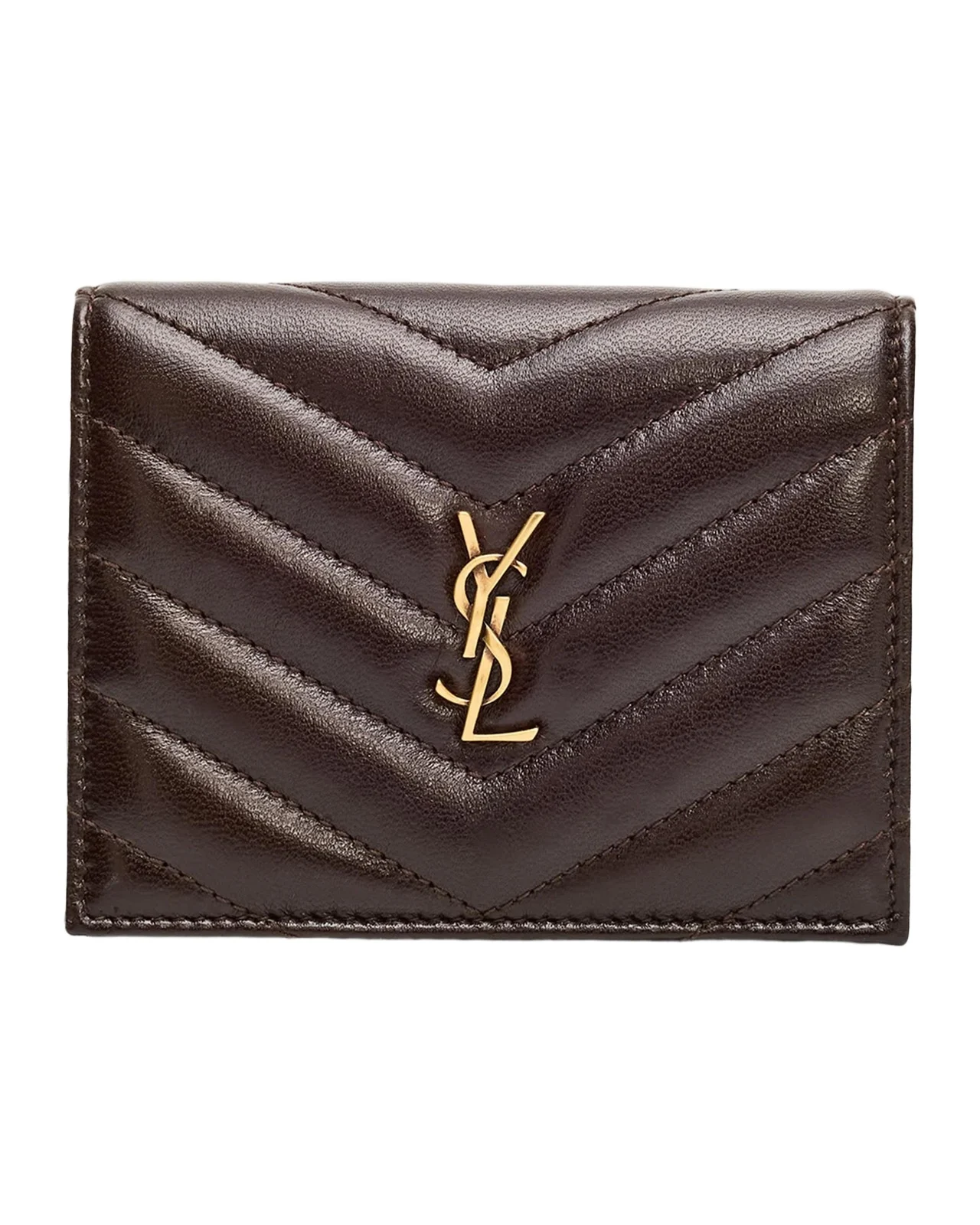 Saint Laurent Cassandre Quilted Leather Wallet