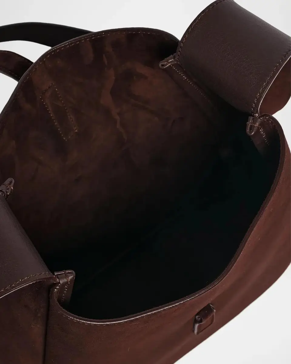 Saint Laurent Le 5 À 7 Logo Suede Crossbody Bag | Thumbnail 3 Saint Laurent Le 5 À 7 Logo Suede Crossbody Bag | Thumbnail 3