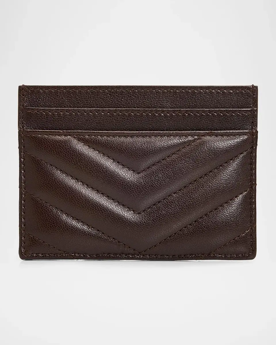 Saint Laurent Cassandre Logo Quilted Leather Card Case | Thumbnail 3 Saint Laurent Cassandre Logo Quilted Leather Card Case | Thumbnail 3