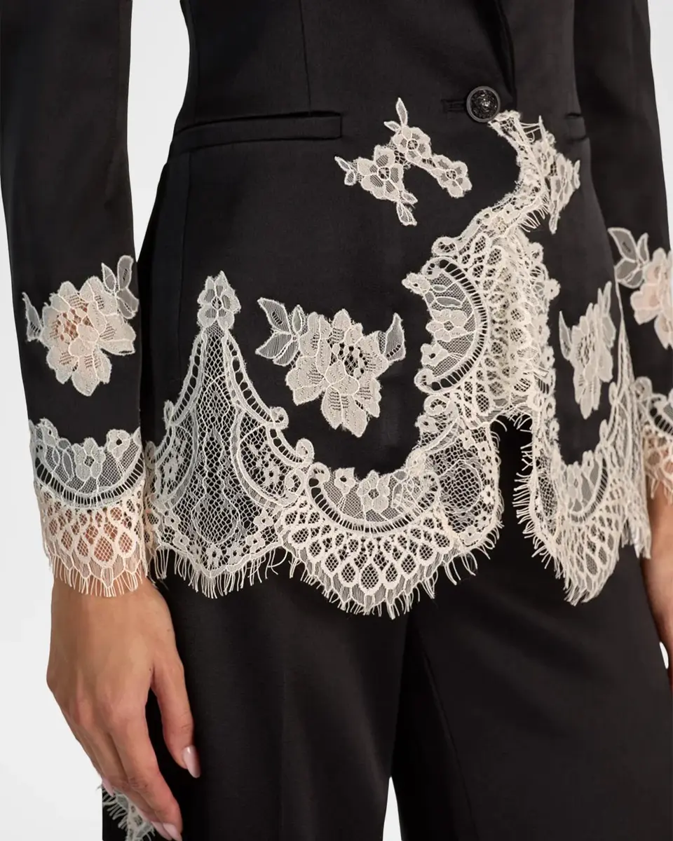 Alice + Olivia Breann Floral-Embroidered Blazer | Thumbnail 5