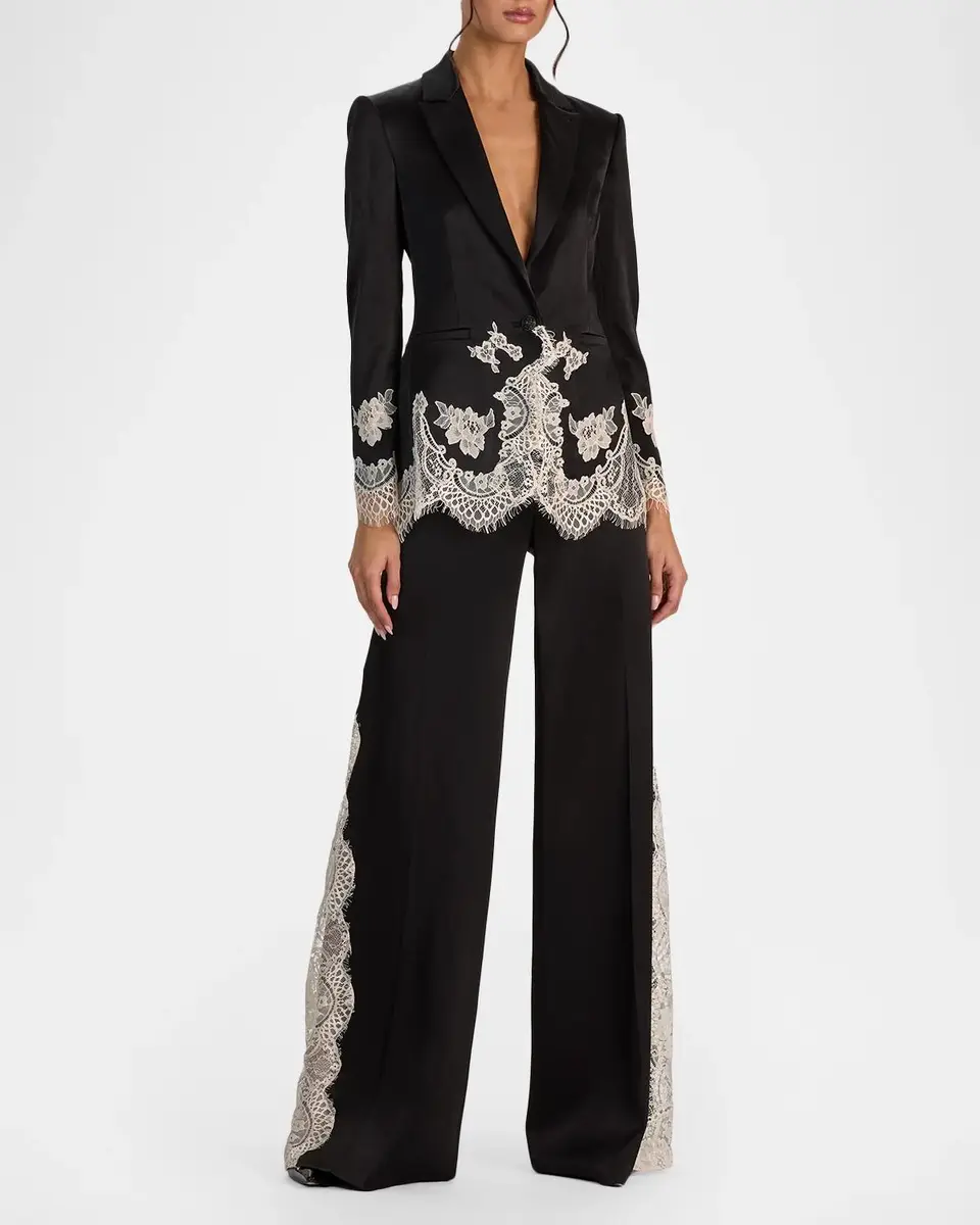 Alice + Olivia Breann Floral-Embroidered Blazer | Thumbnail 6