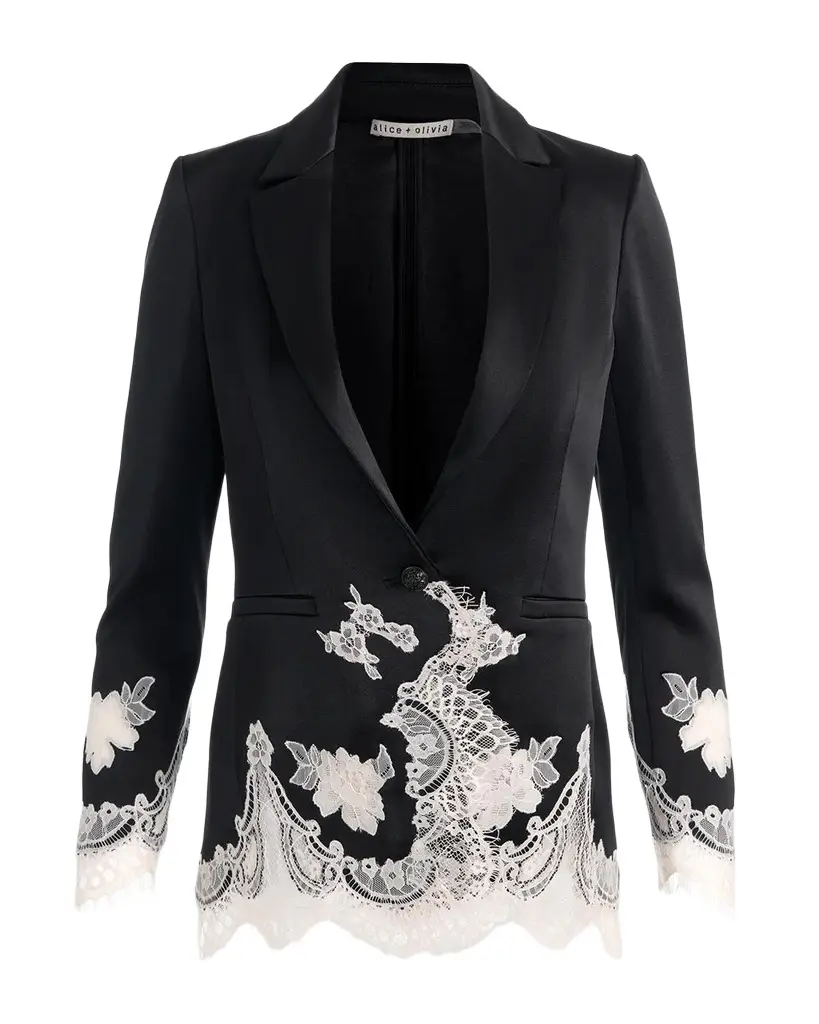Breann Floral-Embroidered Blazer Breann Floral-Embroidered Blazer