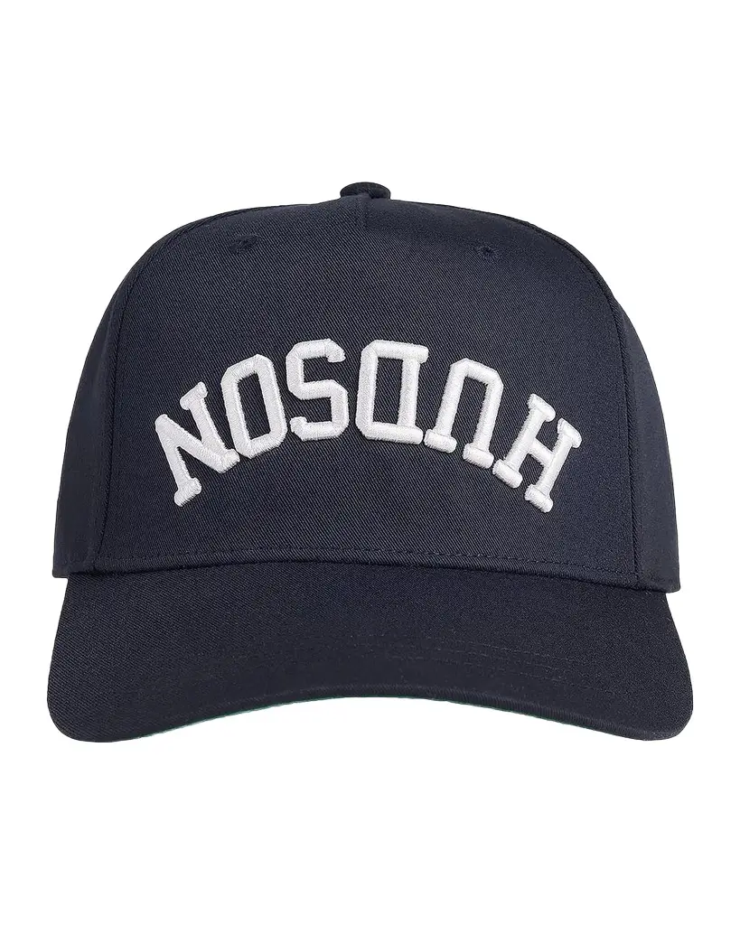Hudson Men's Embroidered Reverse Logo Baseball Cap