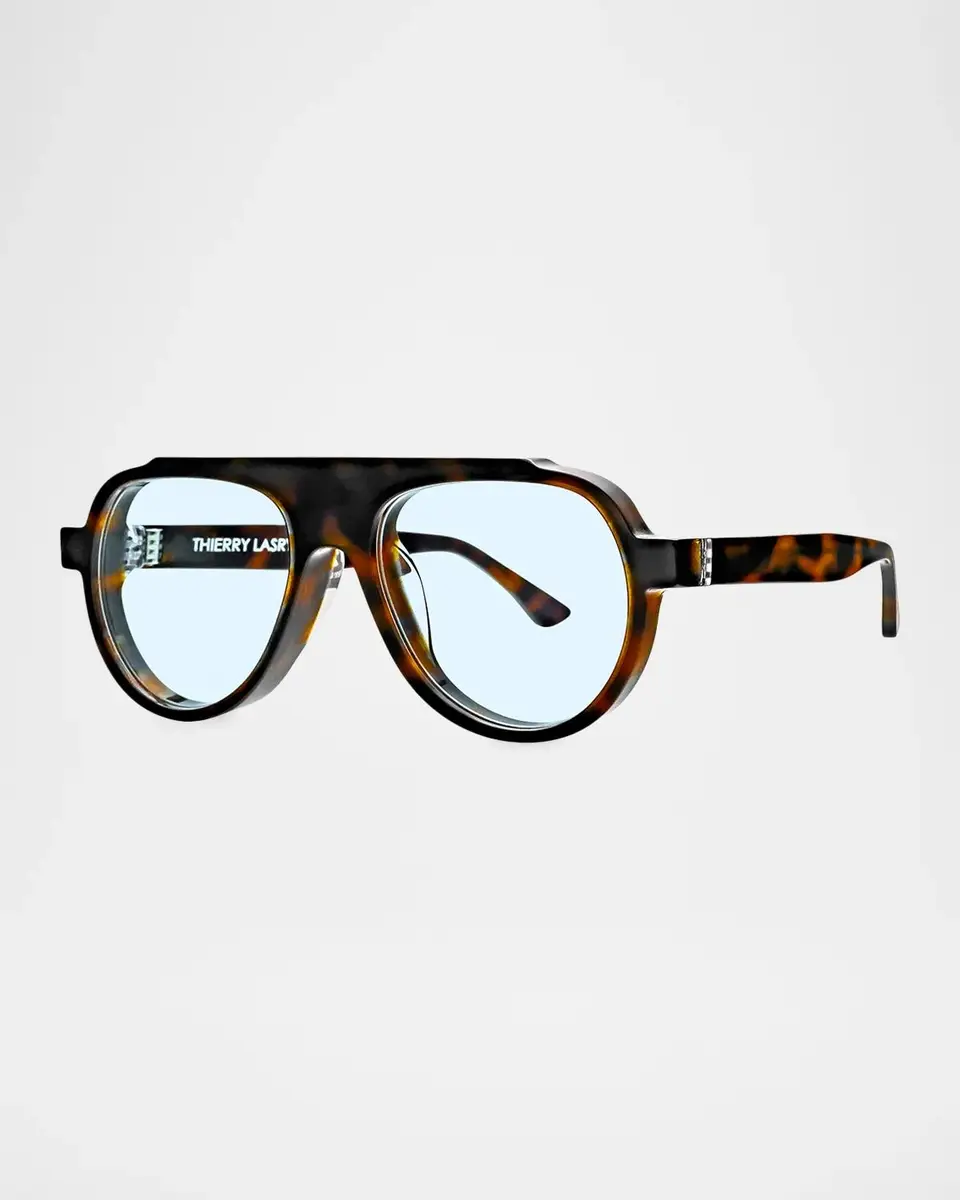 Thierry Lasry Men's Dynasty 610 Acetate Aviator Sunglasses | Thumbnail 2