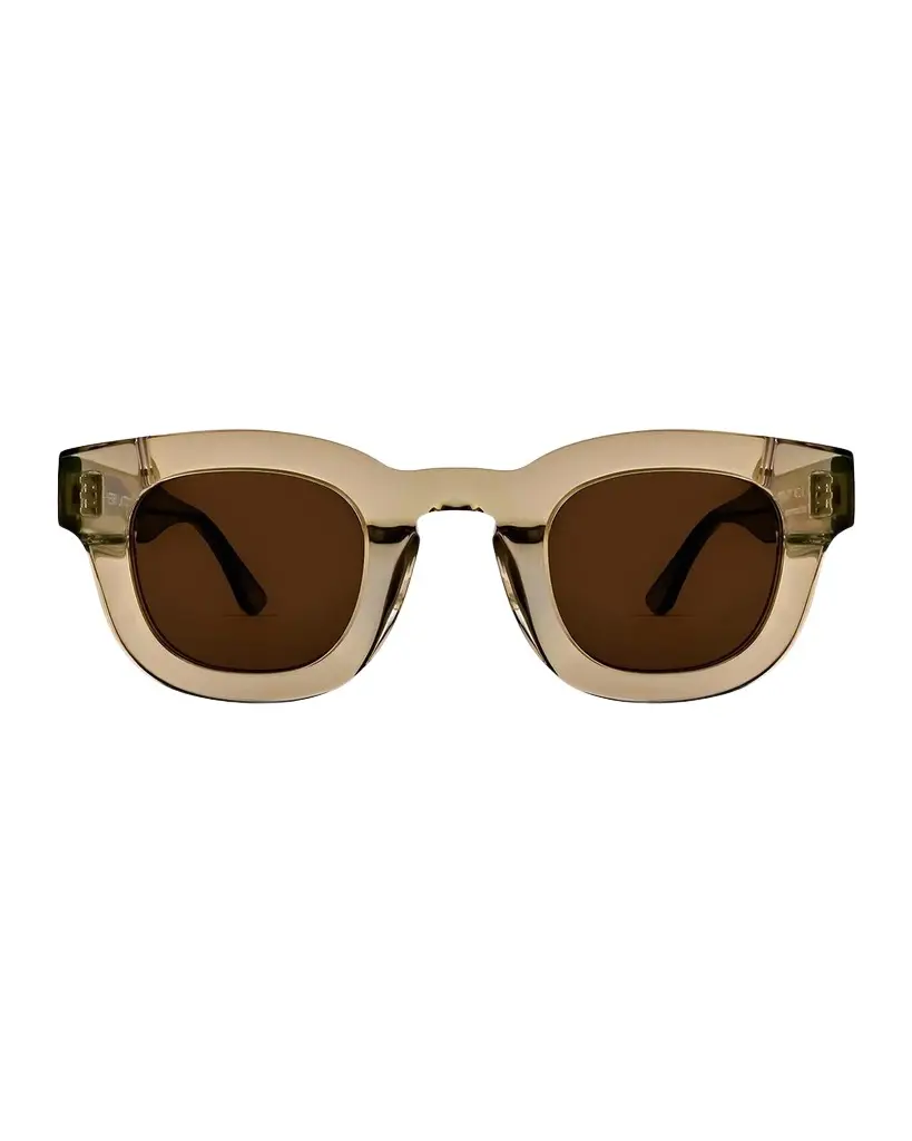 Men's Silvery 177 Acetate Rectangle Sunglasses Men's Silvery 177 Acetate Rectangle Sunglasses