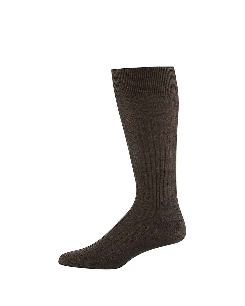 Pantherella Men's Danvers Ribbed Cotton Mid-Calf Socks | Thumbnail 2 Pantherella Men's Danvers Ribbed Cotton Mid-Calf Socks | Thumbnail 2