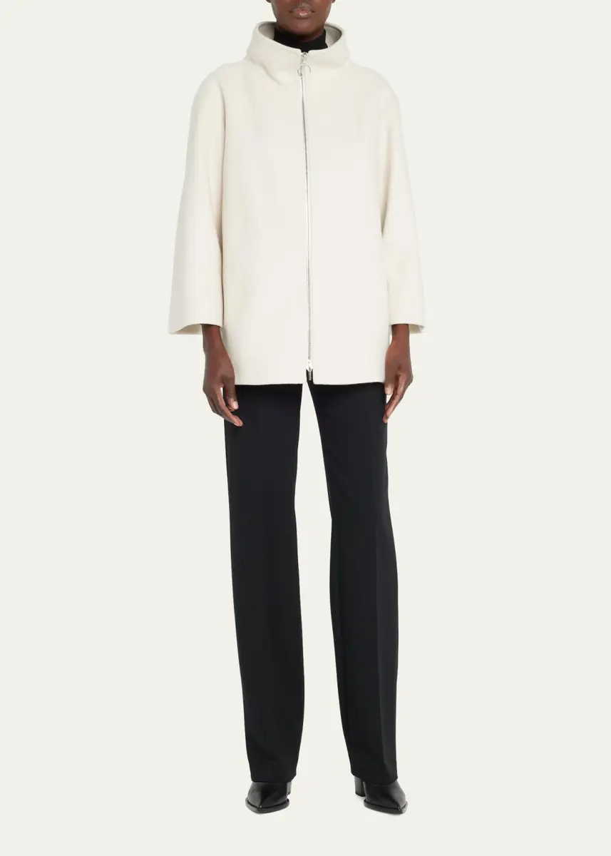 Akris punto Felted Wool Car Coat | Thumbnail 2 Akris punto Felted Wool Car Coat | Thumbnail 2