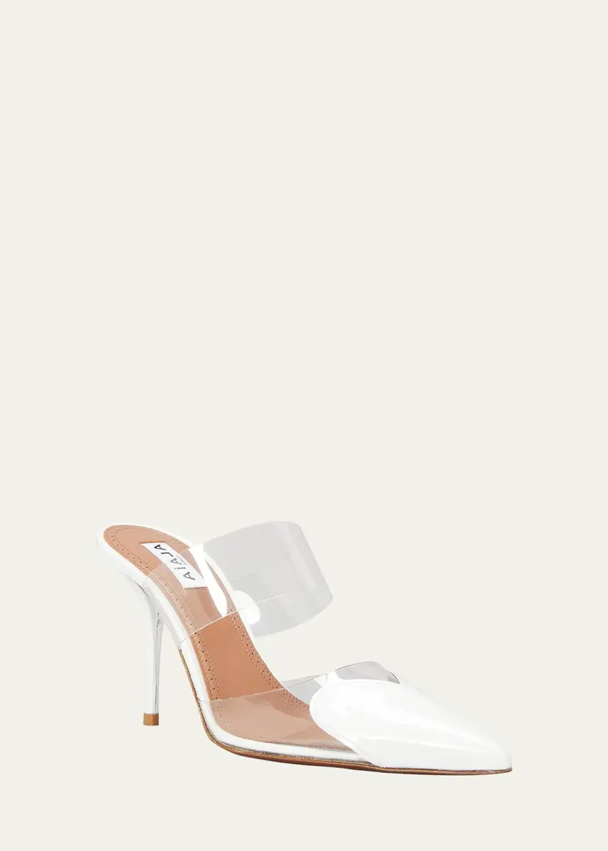 Alaïa Coeur Clear Cap-Toe Mule Pumps | Thumbnail 2 Alaïa Coeur Clear Cap-Toe Mule Pumps | Thumbnail 2