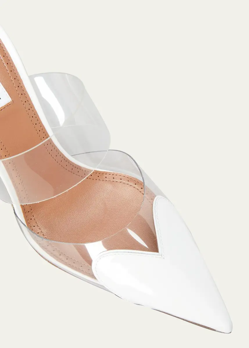 Alaïa Coeur Clear Cap-Toe Mule Pumps | Thumbnail 4 Alaïa Coeur Clear Cap-Toe Mule Pumps | Thumbnail 4