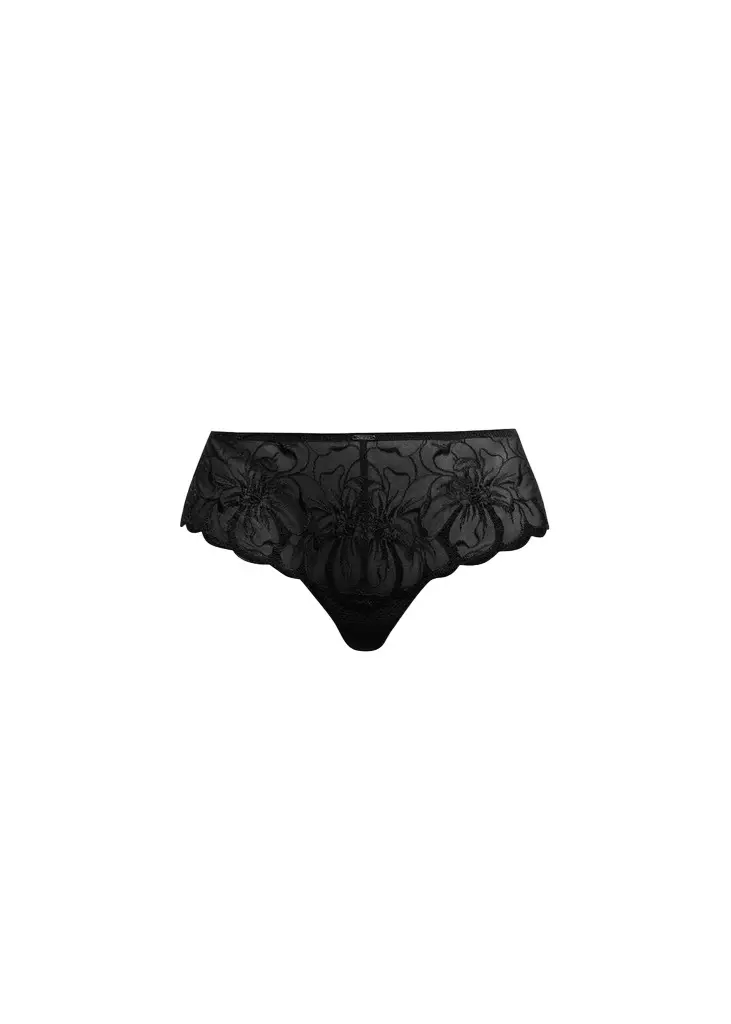 Chantelle Fleur Sheer Floral-Embroidered Hipster Brief