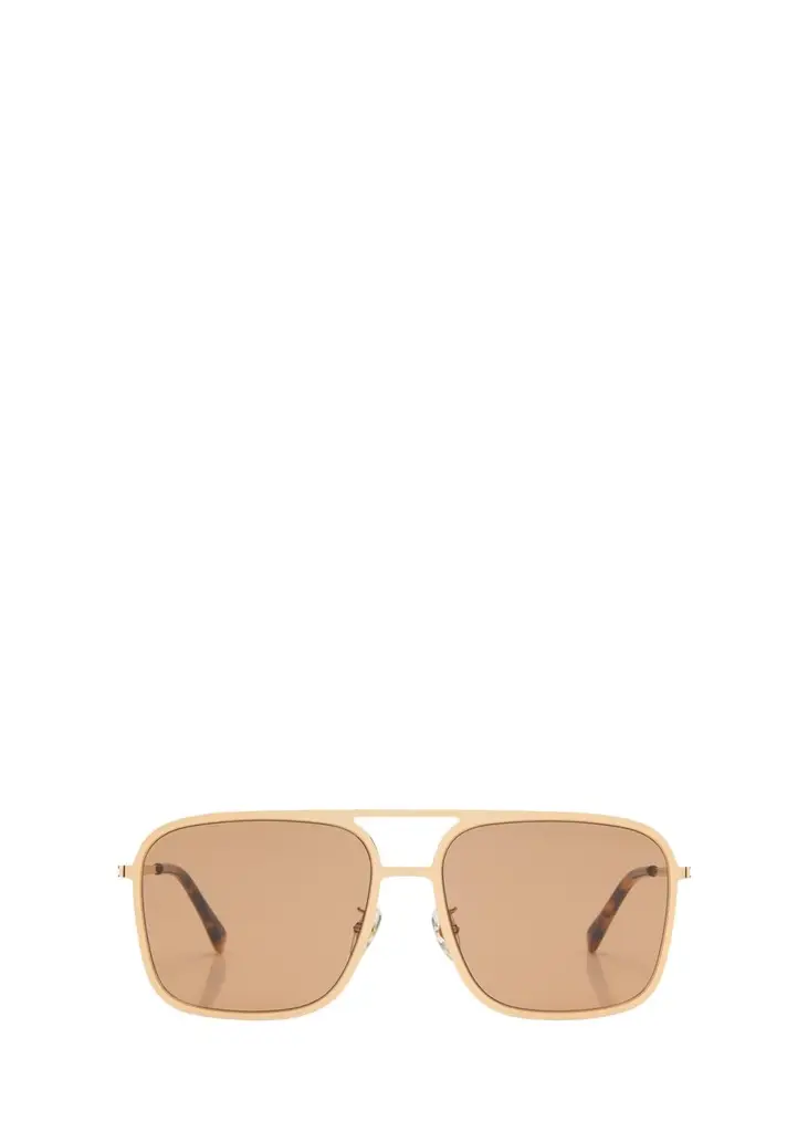 Stella McCartney Pilot Metal Alloy & Plastic Aviator Sunglasses