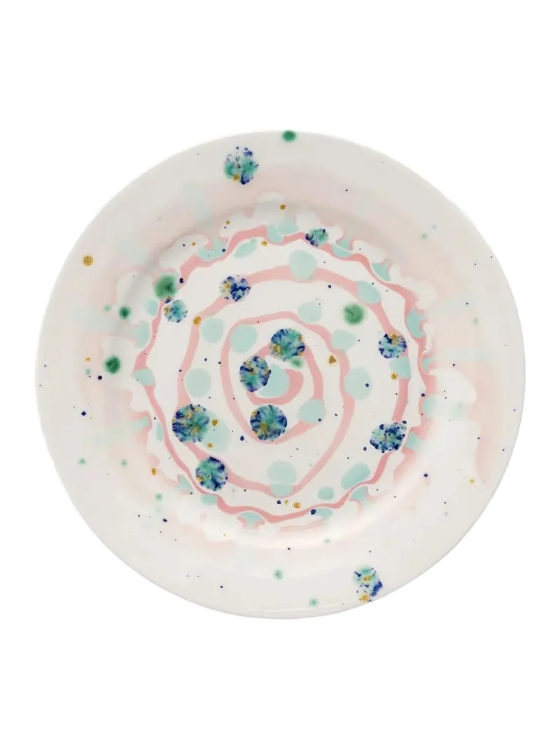 CORALLA MAIURI Four Seasons Winter Dessert Rim Plate