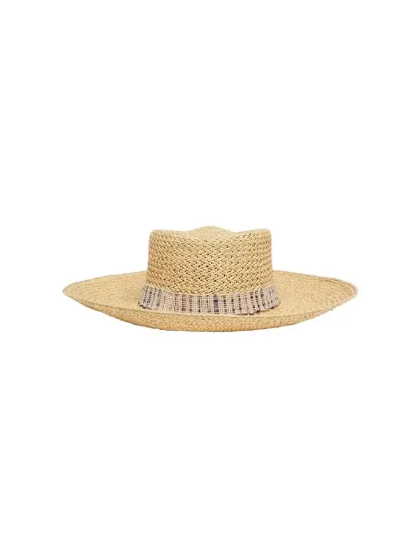 Hanae Straw Large-Brim Hat
