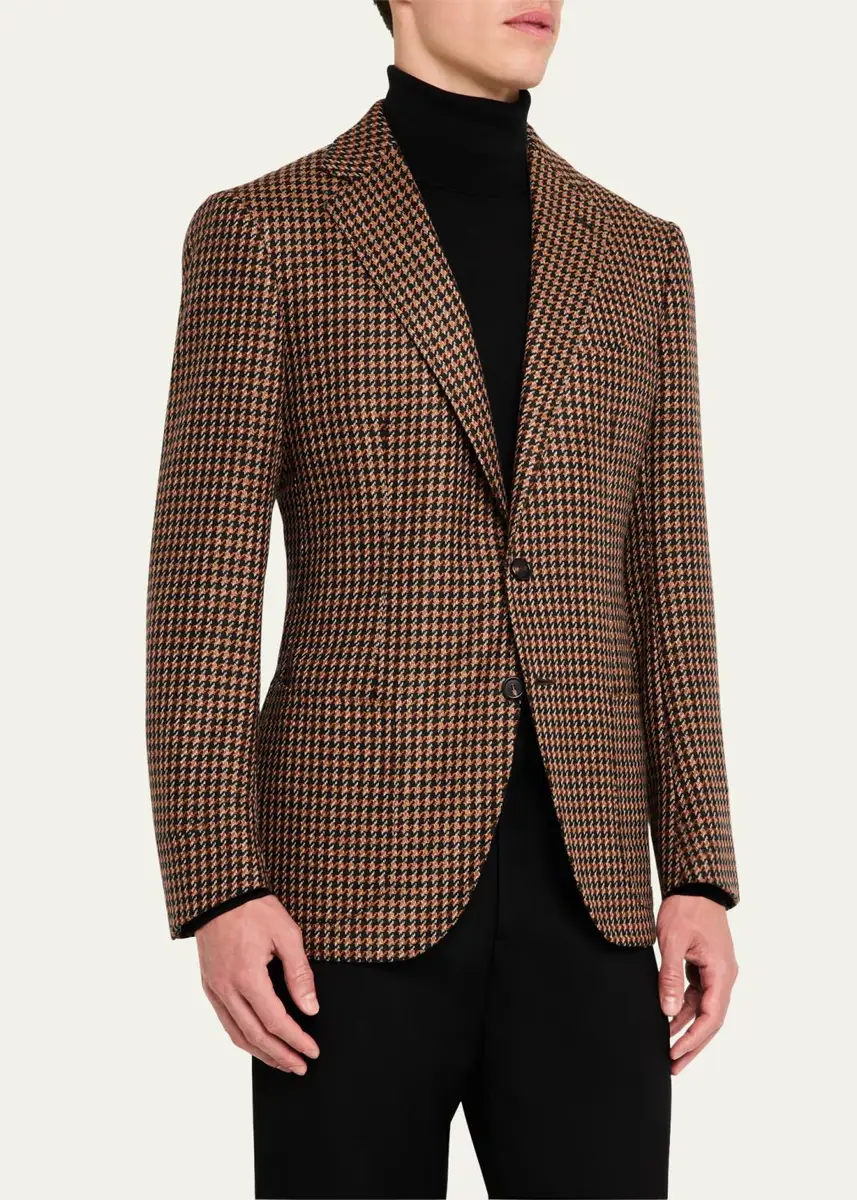 Cesare Attolini Men's 3-Ply Cashmere Sport Coat | Thumbnail 4 Cesare Attolini Men's 3-Ply Cashmere Sport Coat | Thumbnail 4
