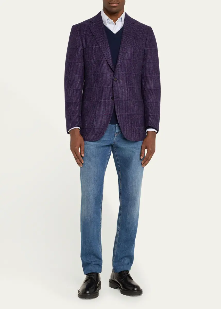 Cesare Attolini Men's 3-Ply Cashmere Sport Coat | Thumbnail 6 Cesare Attolini Men's 3-Ply Cashmere Sport Coat | Thumbnail 6