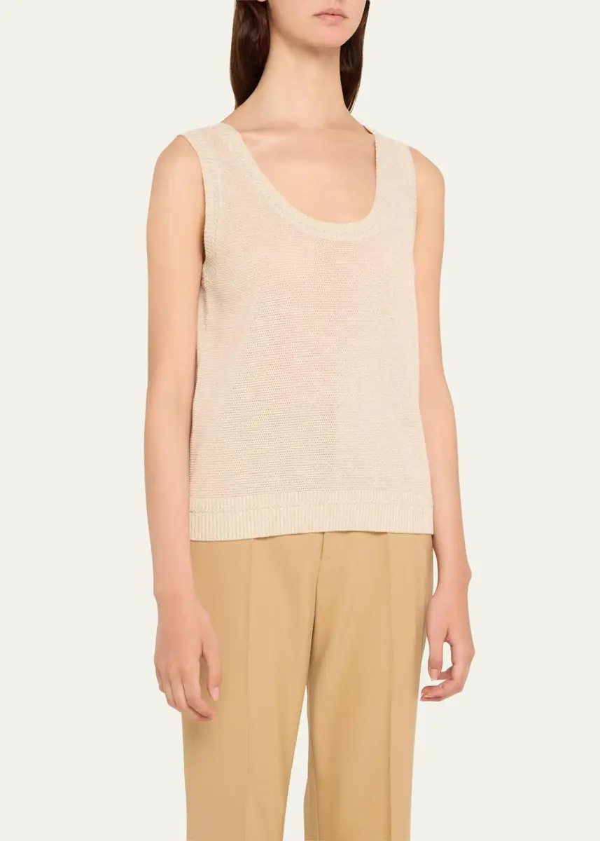 Kobi Halperin Heidi Sleeveless Shimmer Knit Sweater | Thumbnail 4 Kobi Halperin Heidi Sleeveless Shimmer Knit Sweater | Thumbnail 4