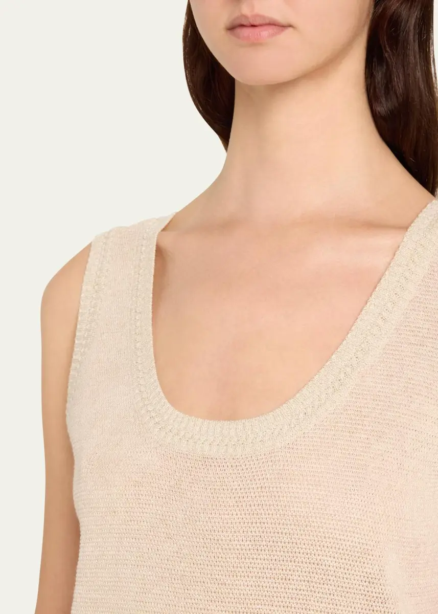 Kobi Halperin Heidi Sleeveless Shimmer Knit Sweater | Thumbnail 5 Kobi Halperin Heidi Sleeveless Shimmer Knit Sweater | Thumbnail 5