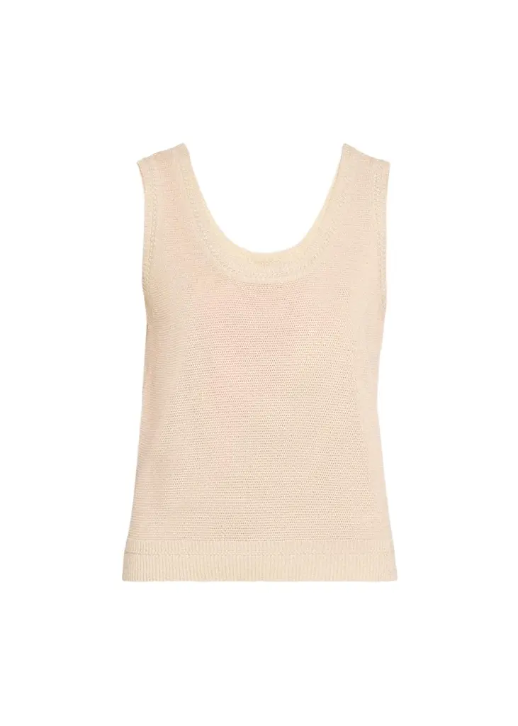 Kobi Halperin Heidi Sleeveless Shimmer Knit Sweater